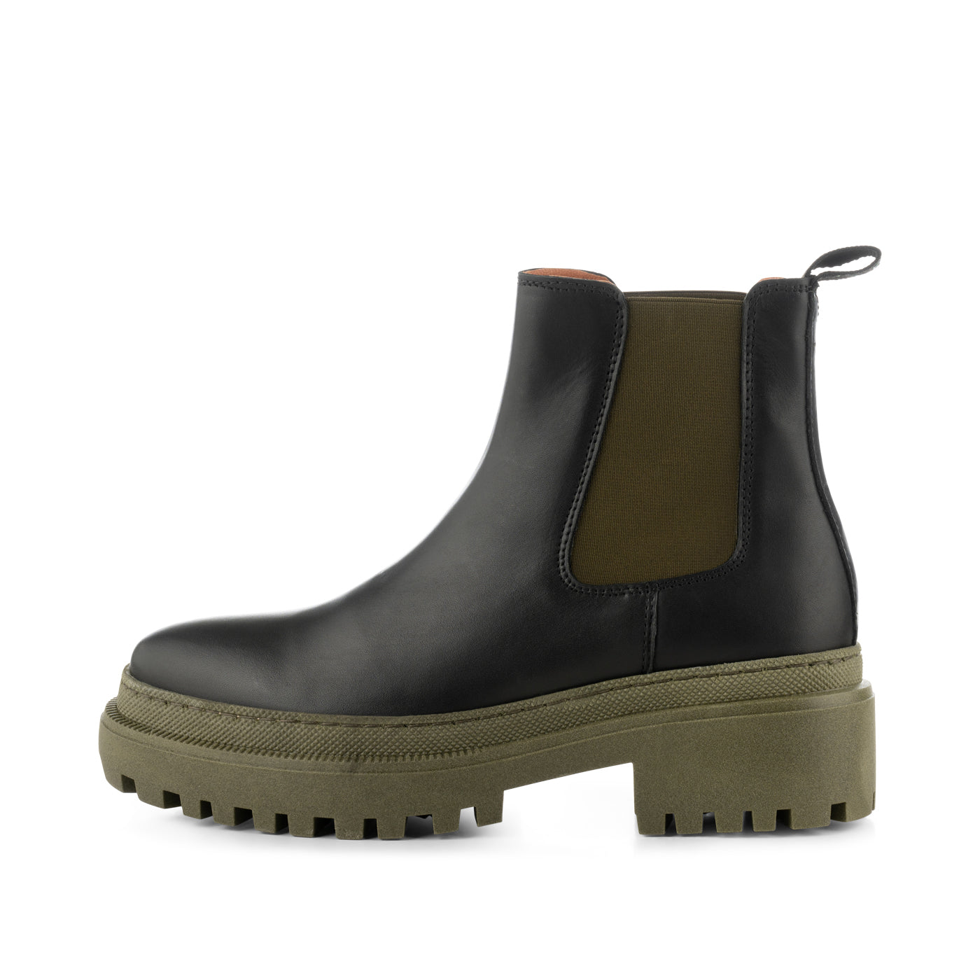 Slip on leather boots on sale womens