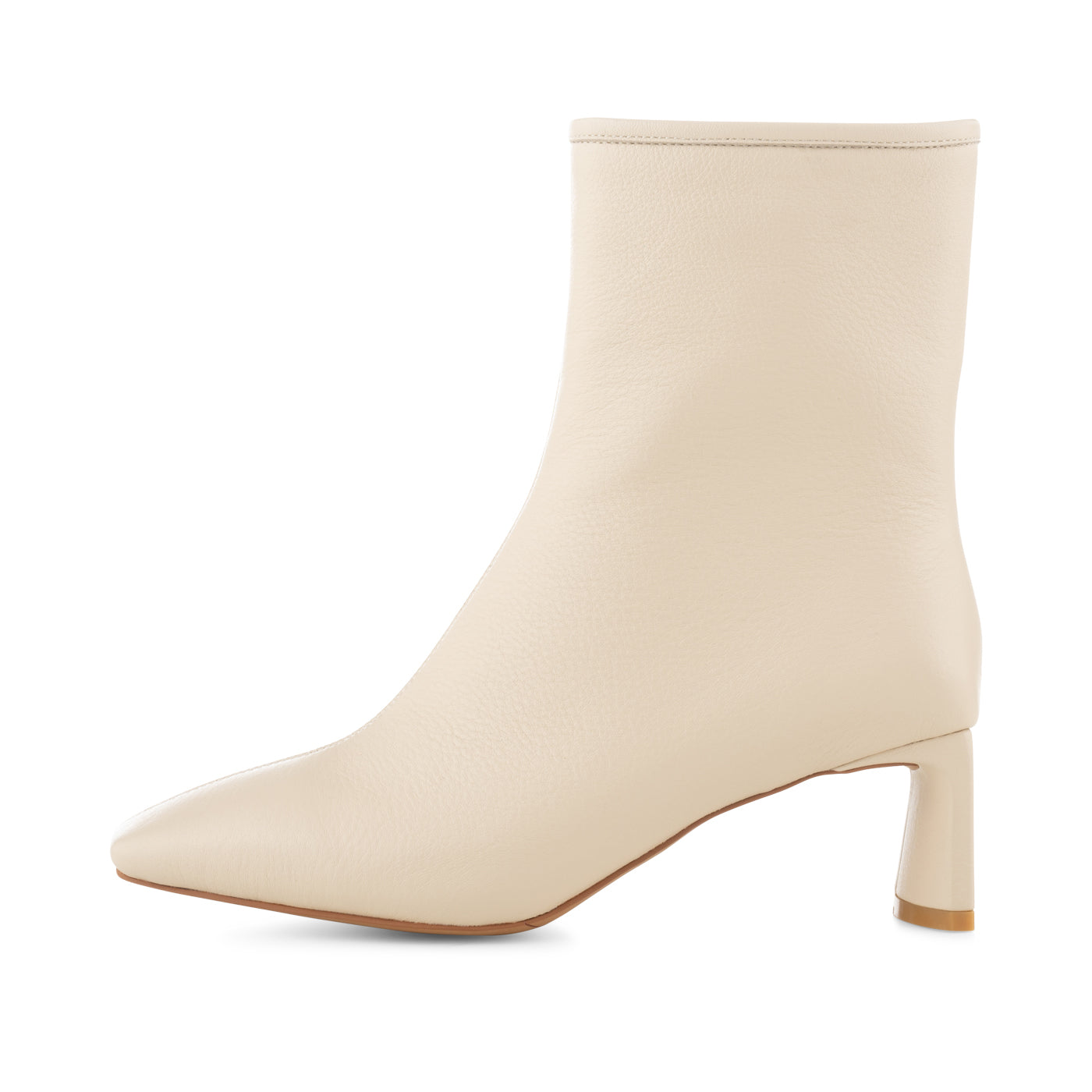 White sales leather bootie