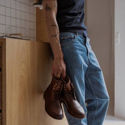 Lace up boots for men