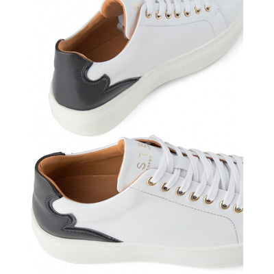 SHOE THE BEAR WOMENS Adina Leather Sneaker Sneakers 120 WHITE