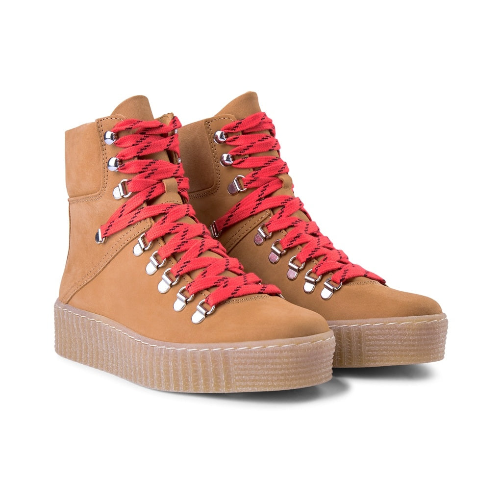 Agda Nubuck Lace up Boot TAN – SHOE THE BEAR UK