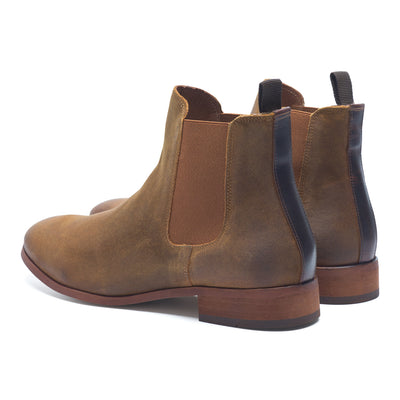 SHOE THE BEAR MENS Dev chelsea boot waxed Boots 153 CAMEL