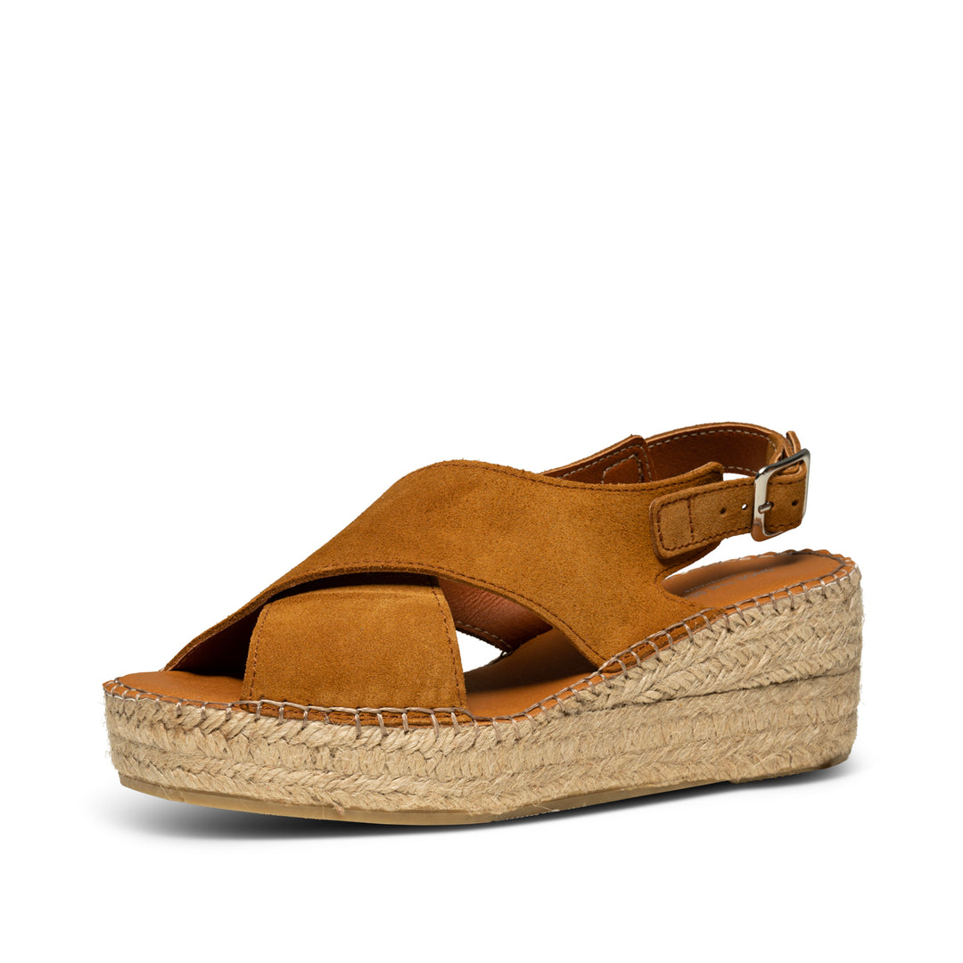 Orchid wedge suede TAN SHOE THE BEAR UK