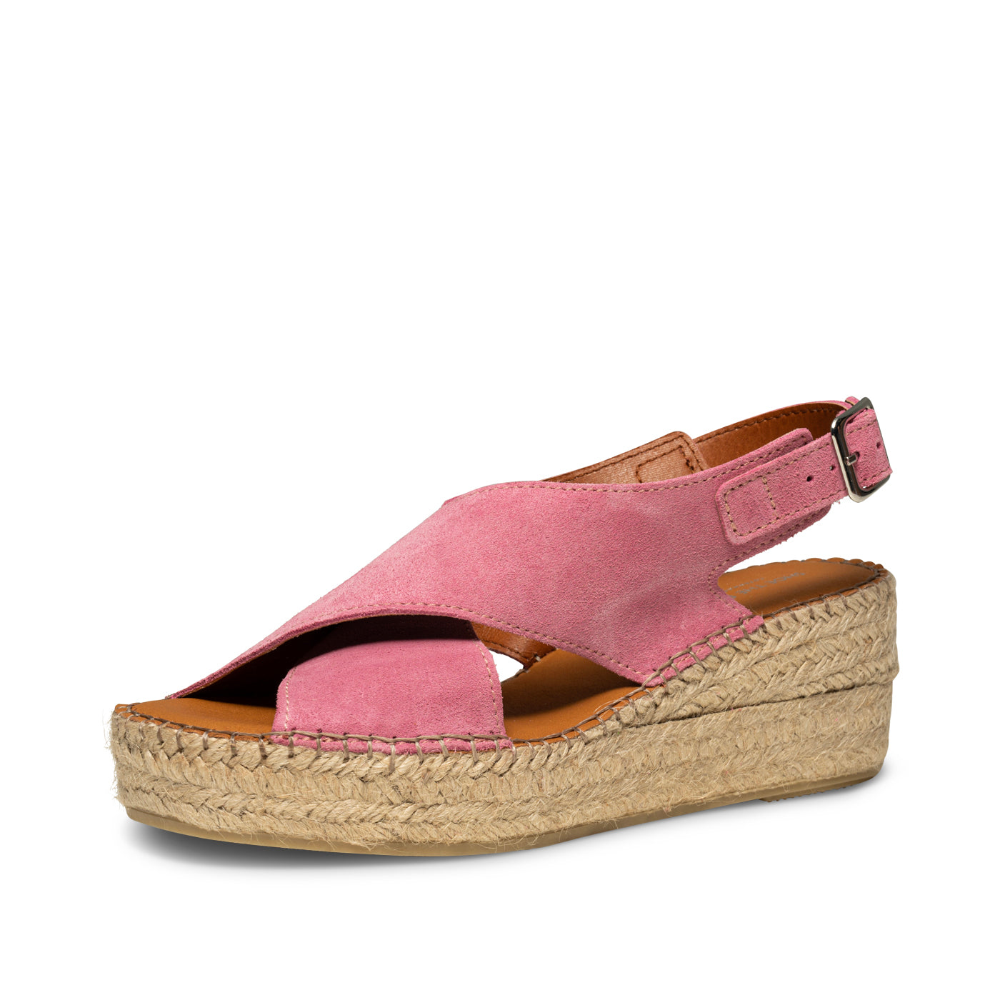 SHOE THE BEAR WOMENS Orchid wedge suede Espadrilles 761 Soft Pink