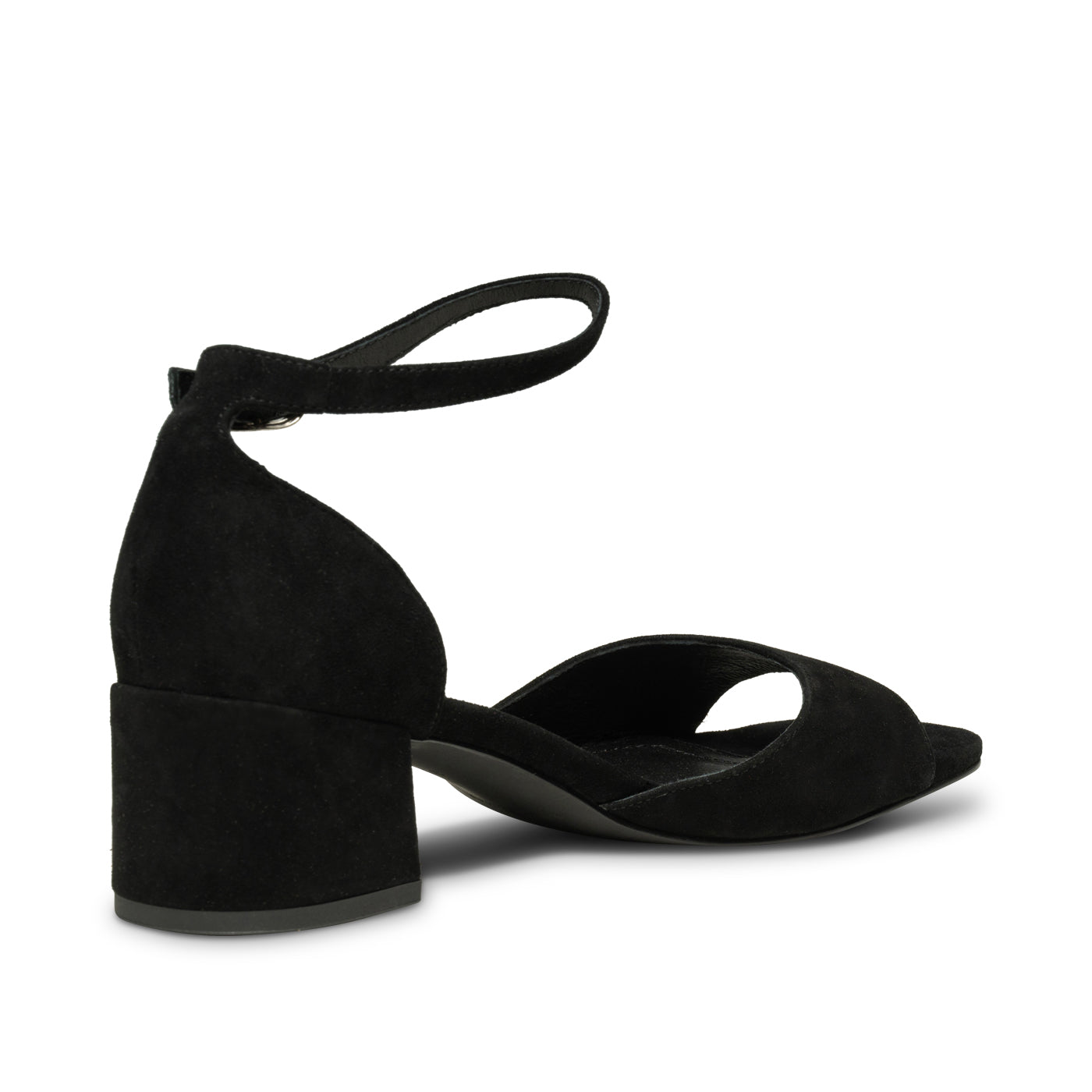 SHOE THE BEAR WOMENS Anni sandal suede Heels 110 BLACK