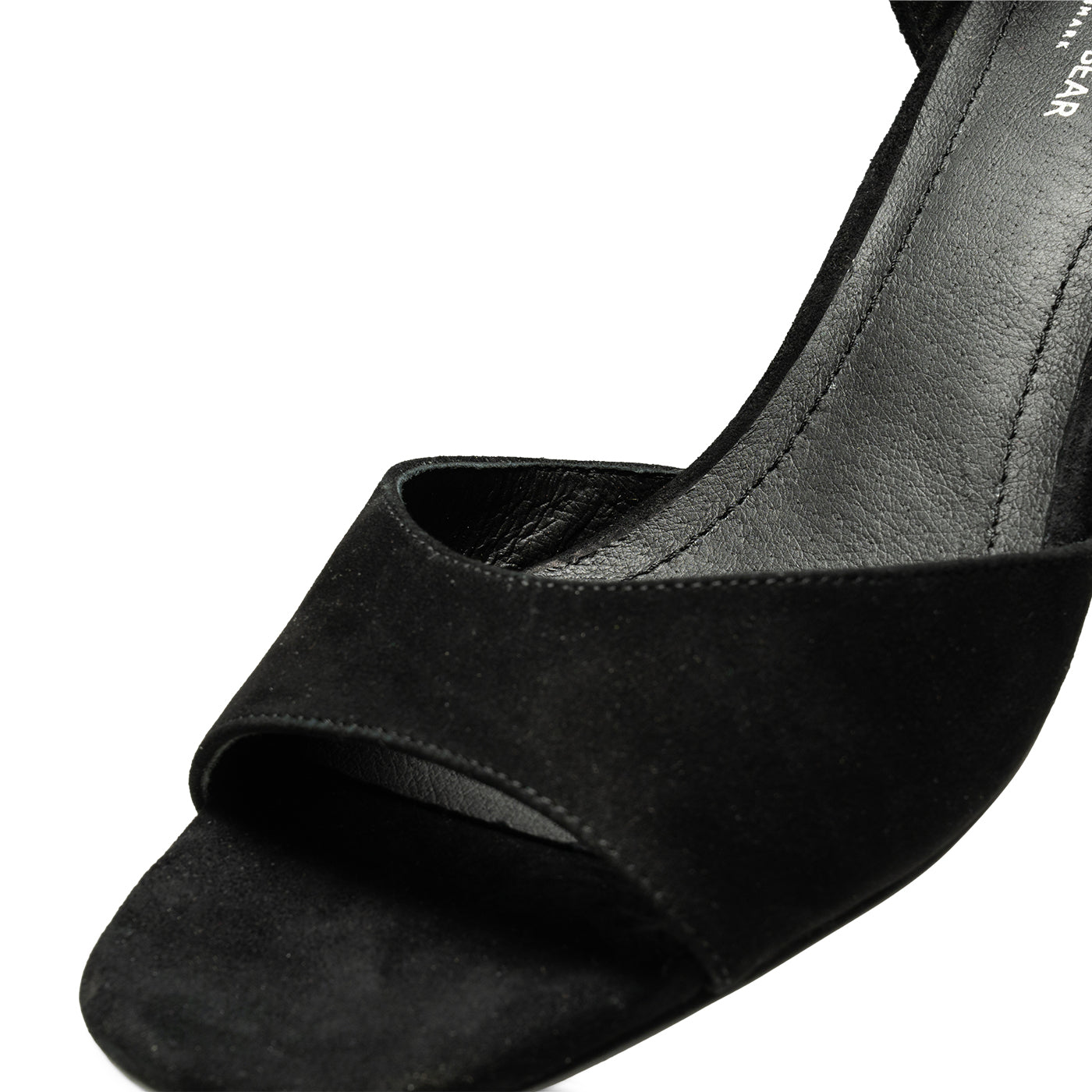 SHOE THE BEAR WOMENS Anni sandal suede Heels 110 BLACK