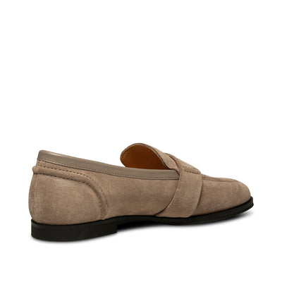 SHOE THE BEAR WOMENS Erika saddle loafer suede Loafers 160 TAUPE
