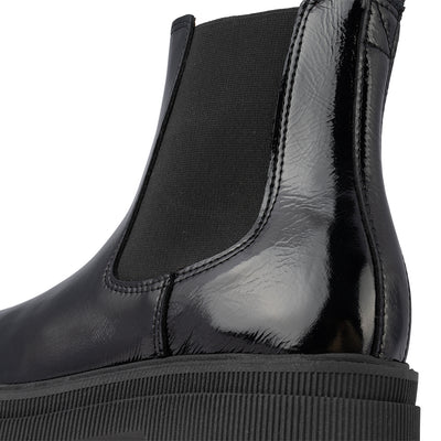 SHOE THE BEAR WOMENS Sanna Chelsea Patent Chelsea Boots 020 Black