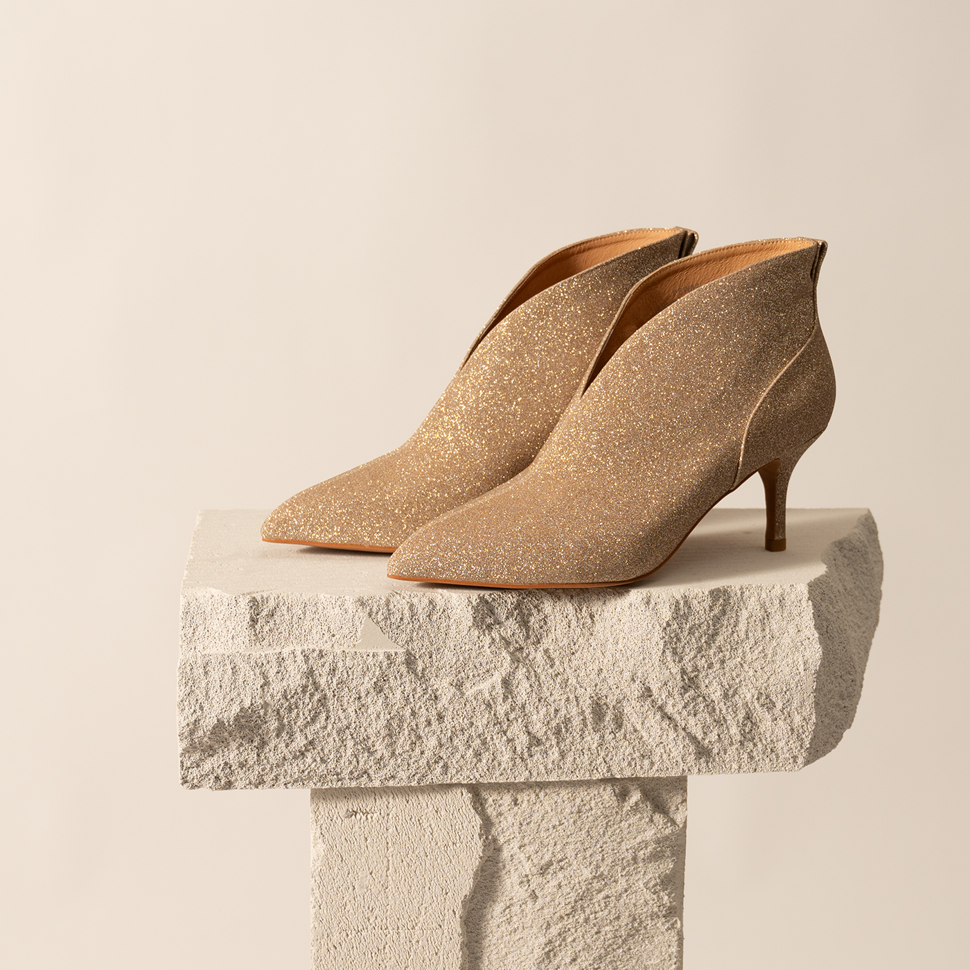 Valentine low bootie glitter GOLD GLITTER – SHOE THE BEAR UK