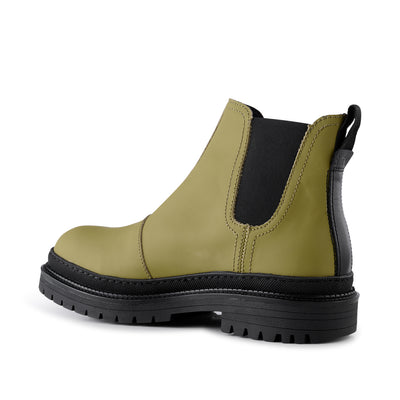 SHOE THE BEAR MENS Arvid chelsea boot leather Chelsea Boots 155 KHAKI GREEN