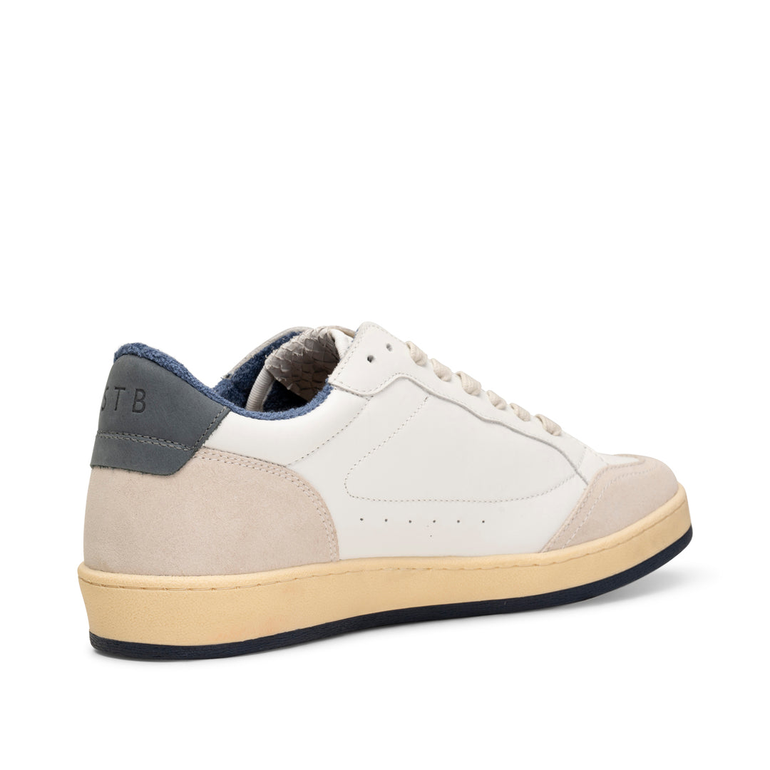 Babtiste sneaker leather WHITE NAVY