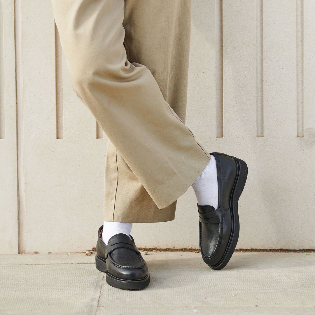 Cosmos loafer leather - BLACK – SHOE THE BEAR - UK display picture 1
