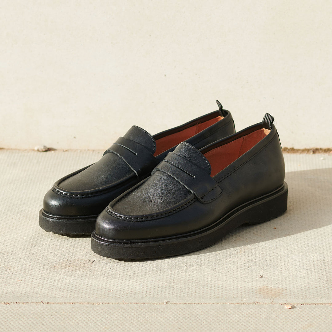 Cosmos loafer leather - BLACK – SHOE THE BEAR - UK display picture 2
