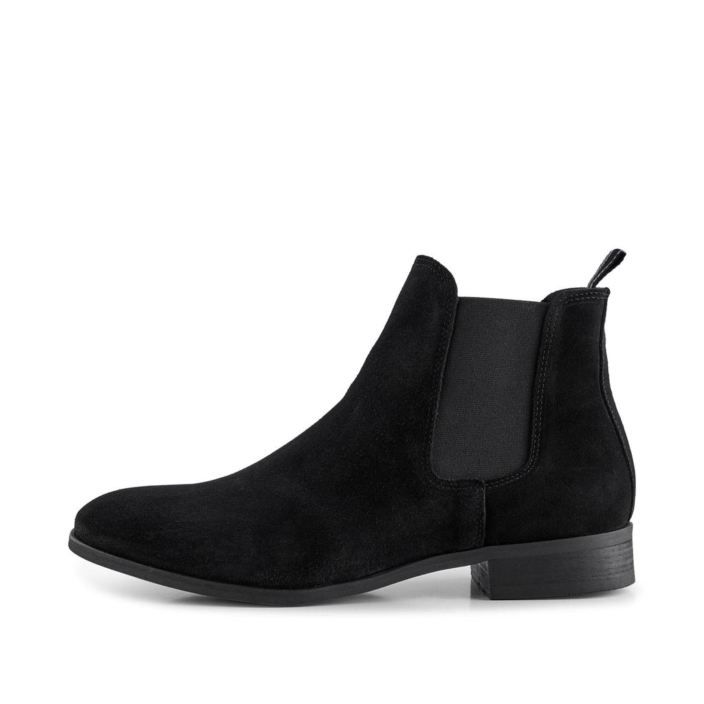 Black suede chelsea deals boots womens uk