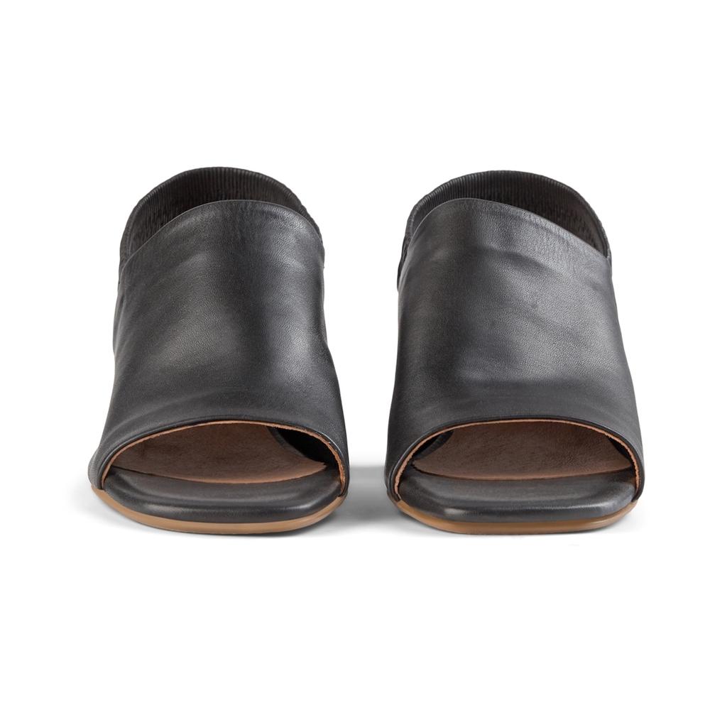 SHOE THE BEAR WOMENS Elodie Leather Sandal Heel Sandals 110 BLACK
