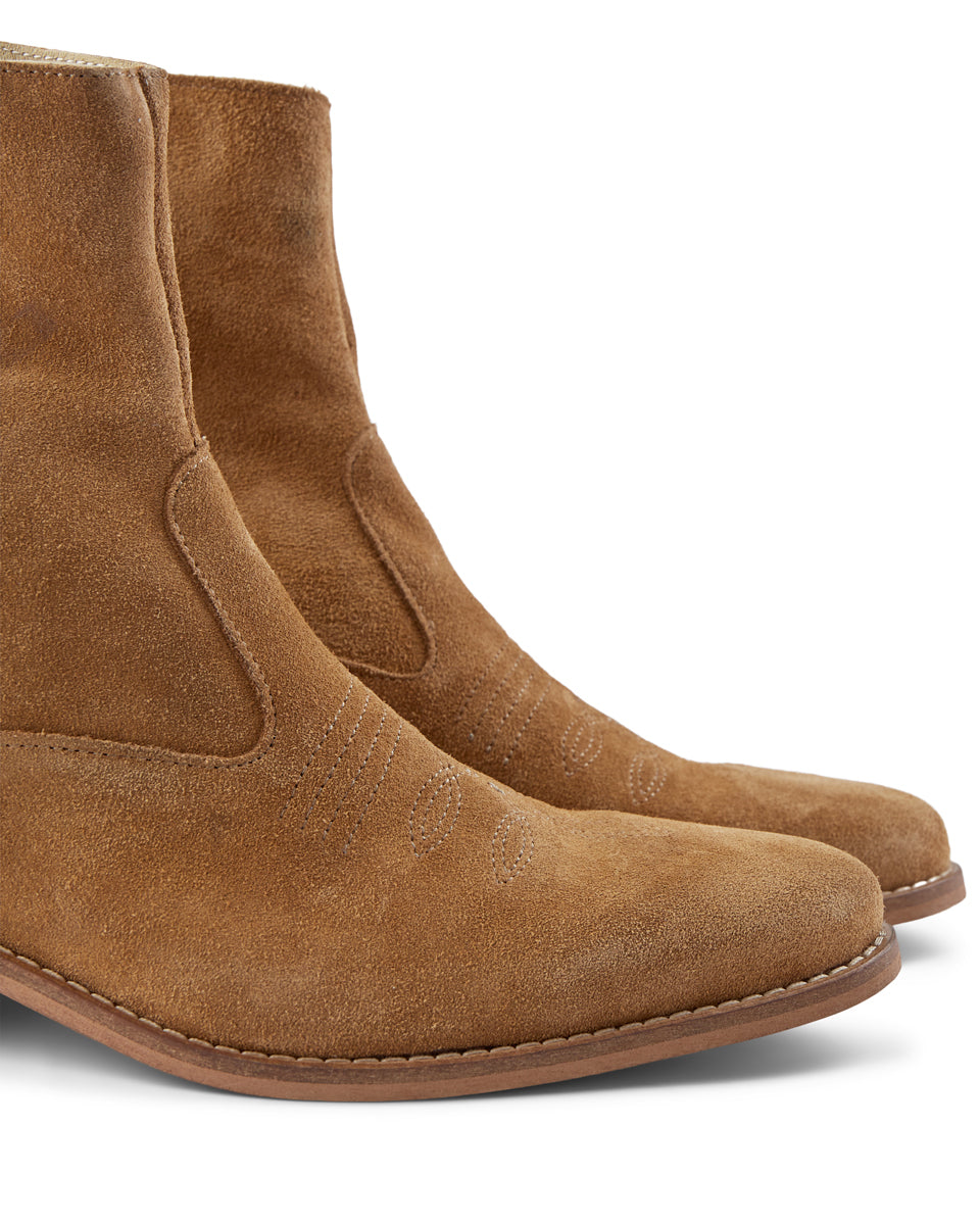 Enzo boot suede CAMEL SHOE THE BEAR UK