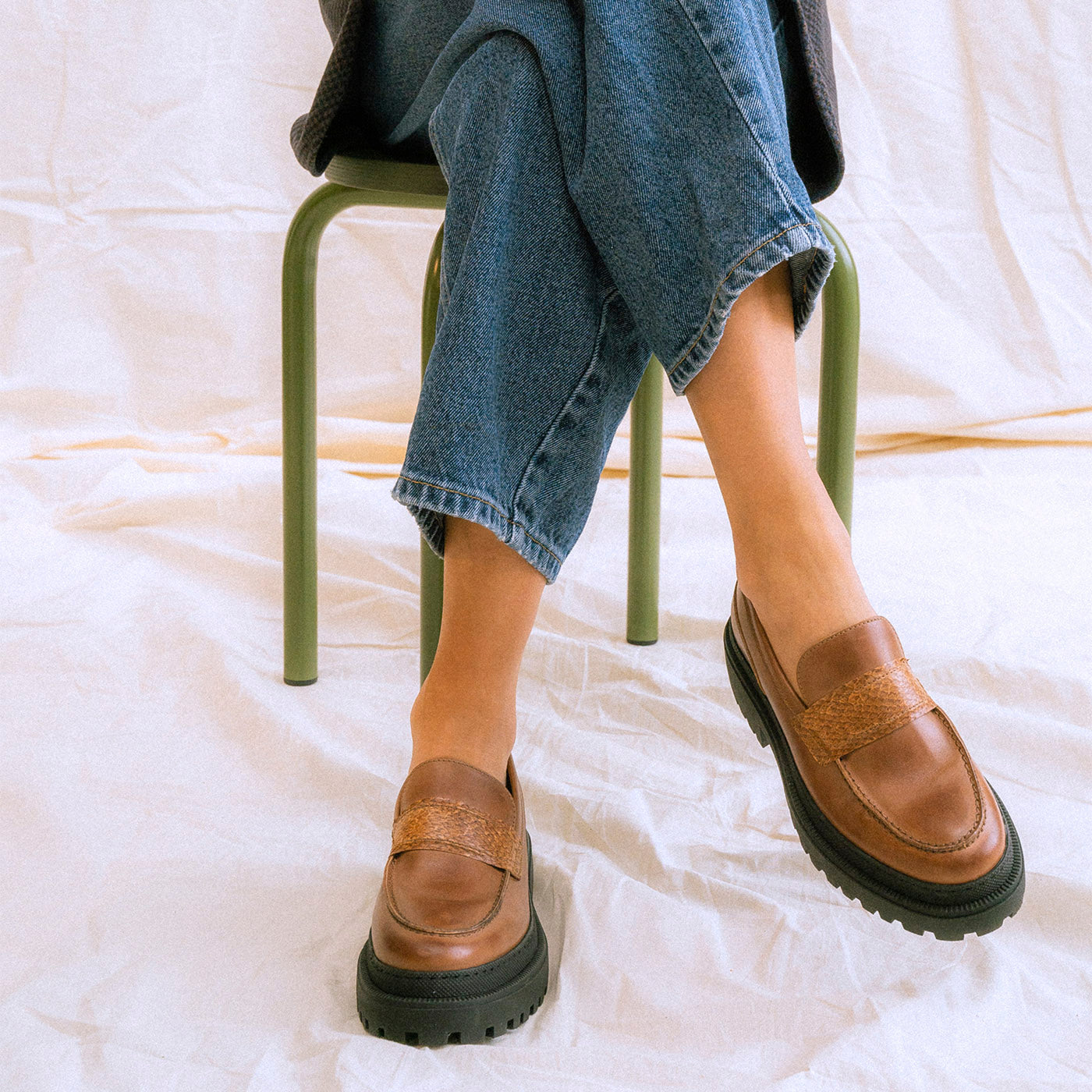 hente friktion efterspørgsel Iona loafer leather - TAN – SHOE THE BEAR - UK