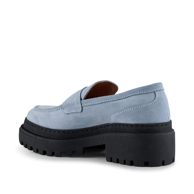 SHOE THE BEAR WOMENS Iona loafer suede Loafers 170 BLUE