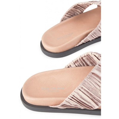 SHOE THE BEAR WOMENS Ivy sandal textile Flat Sandals 221 NUDE