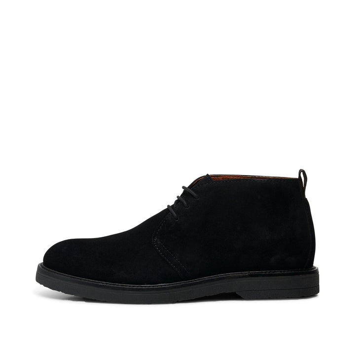 Suede desert boots black best sale