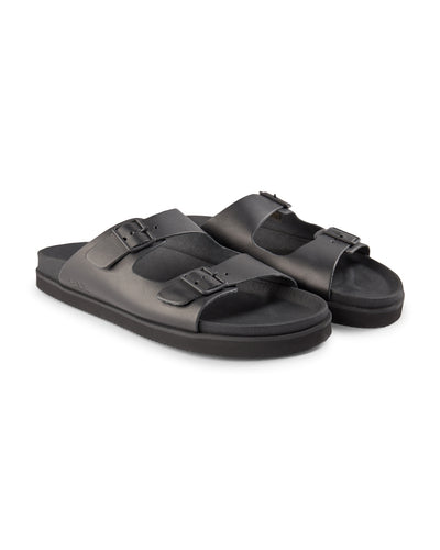 SHOE THE BEAR MENS Luma sandal leather Flat Sandals 110 BLACK