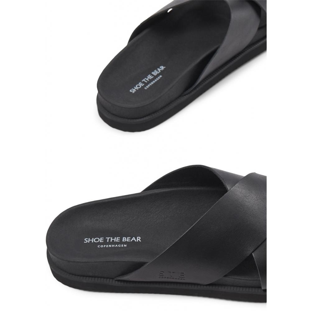 Luma sandal leather BLACK