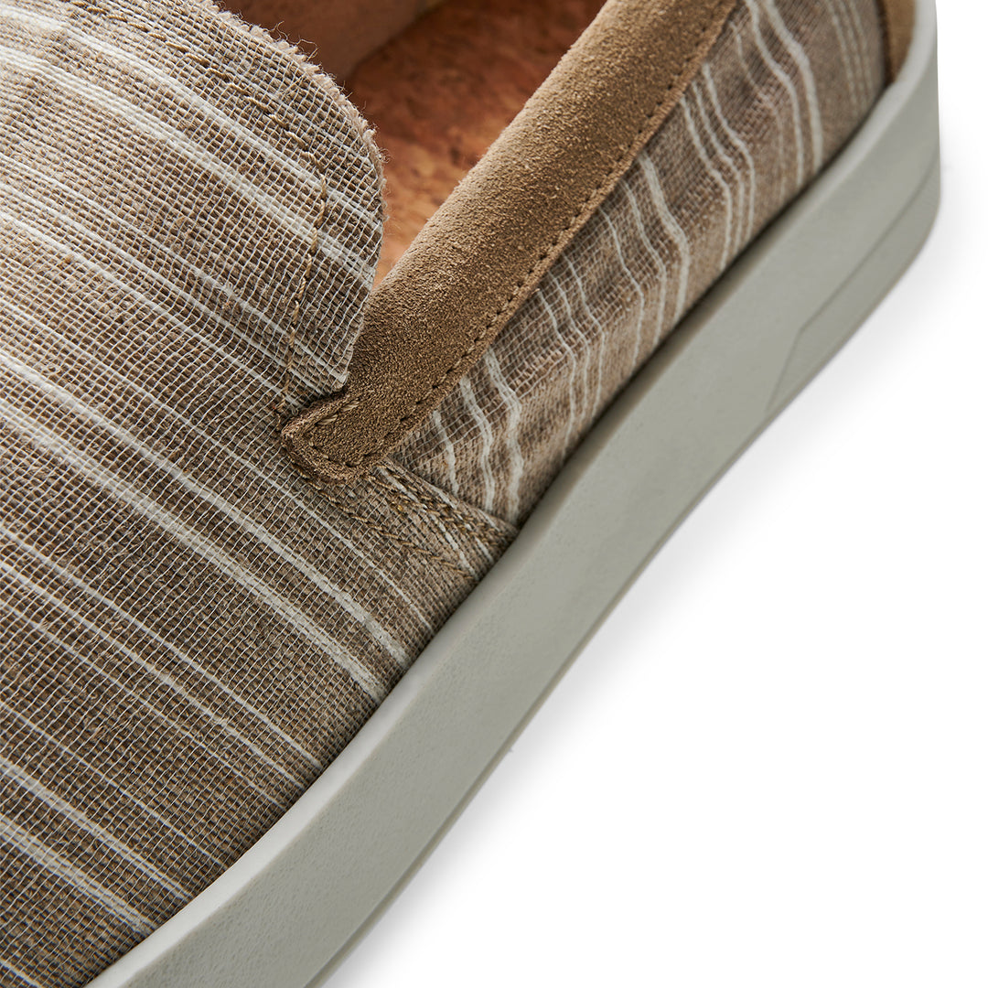 Noah slip on textile SAND STRIPE SHOE THE BEAR UK
