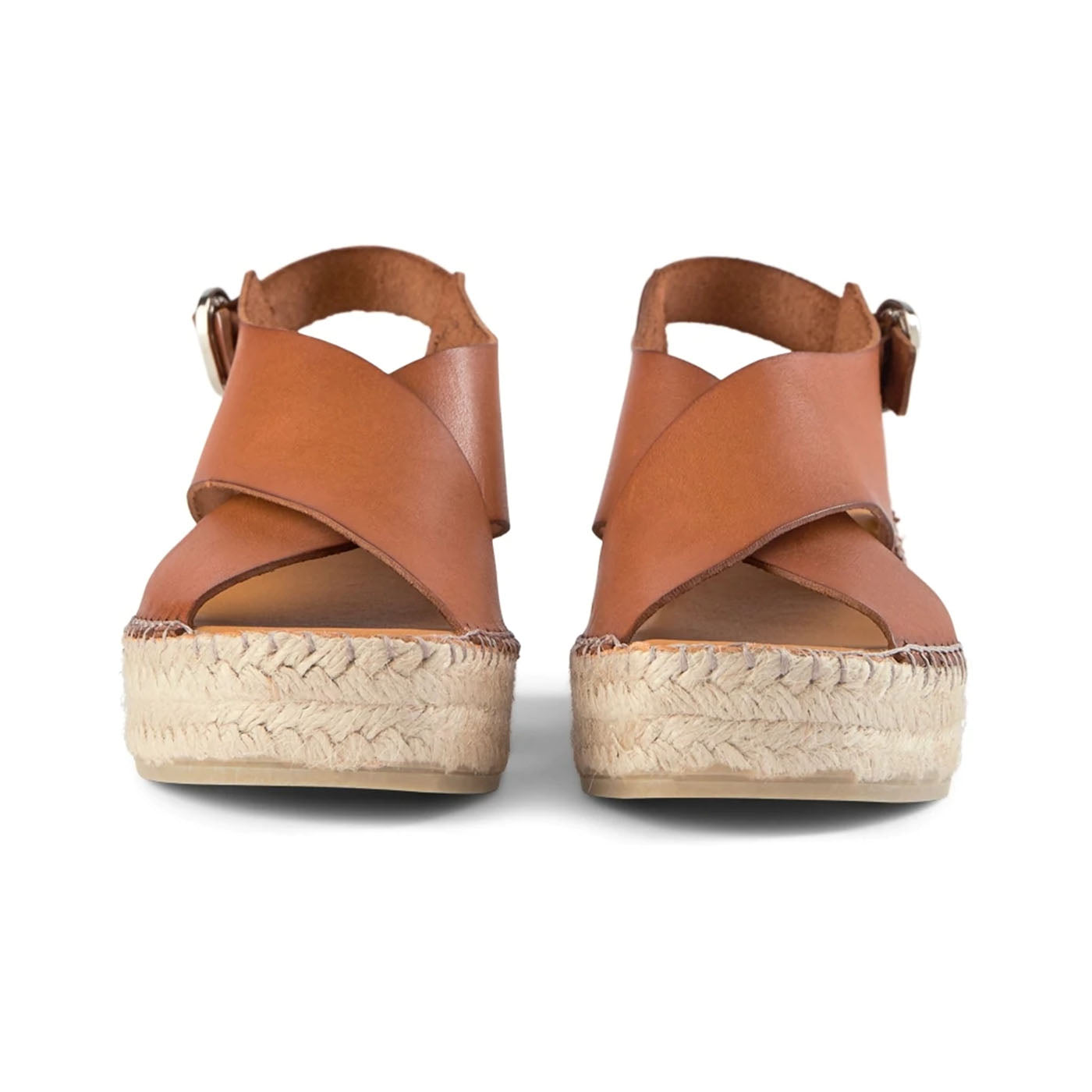 SHOE THE BEAR WOMENS Orchid wedge leather Espadrilles 135 TAN