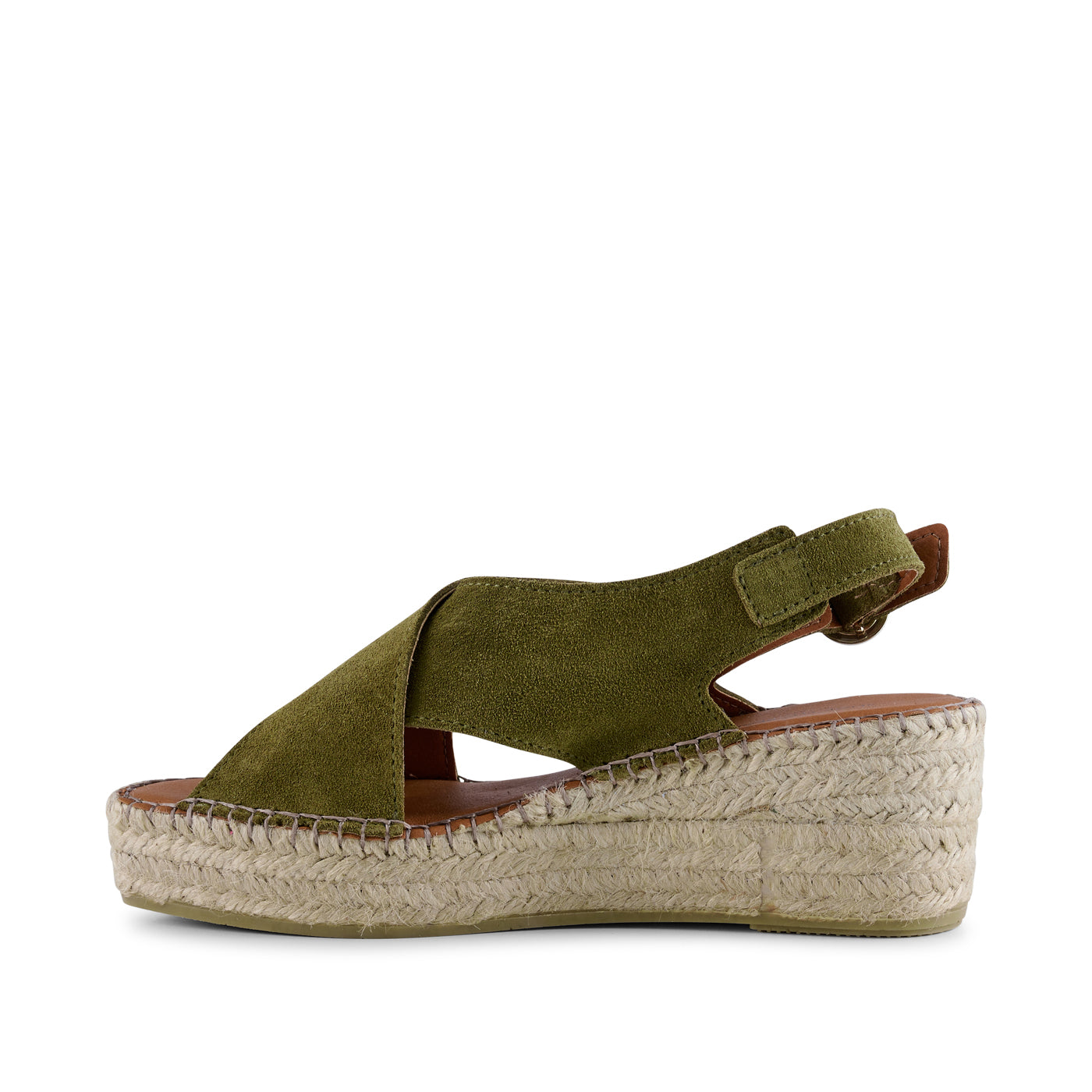 Orchid wedge suede MOSS GREEN – SHOE THE BEAR UK