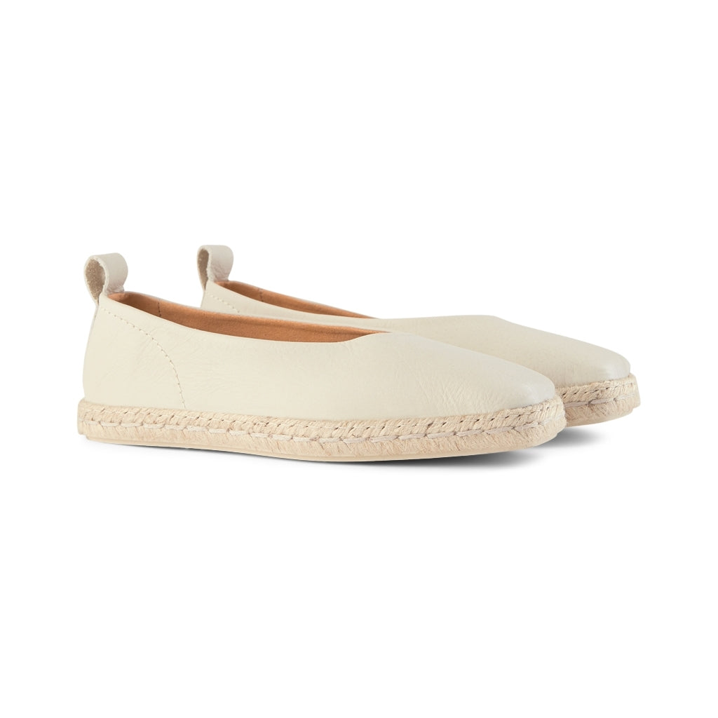 Palm Leather Ballerina OFF WHITE SHOE THE BEAR UK