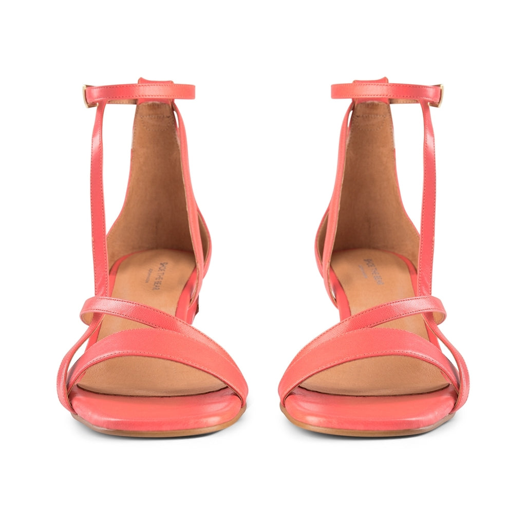 Rosana Strap Sandal CORAL RED SHOE THE BEAR UK