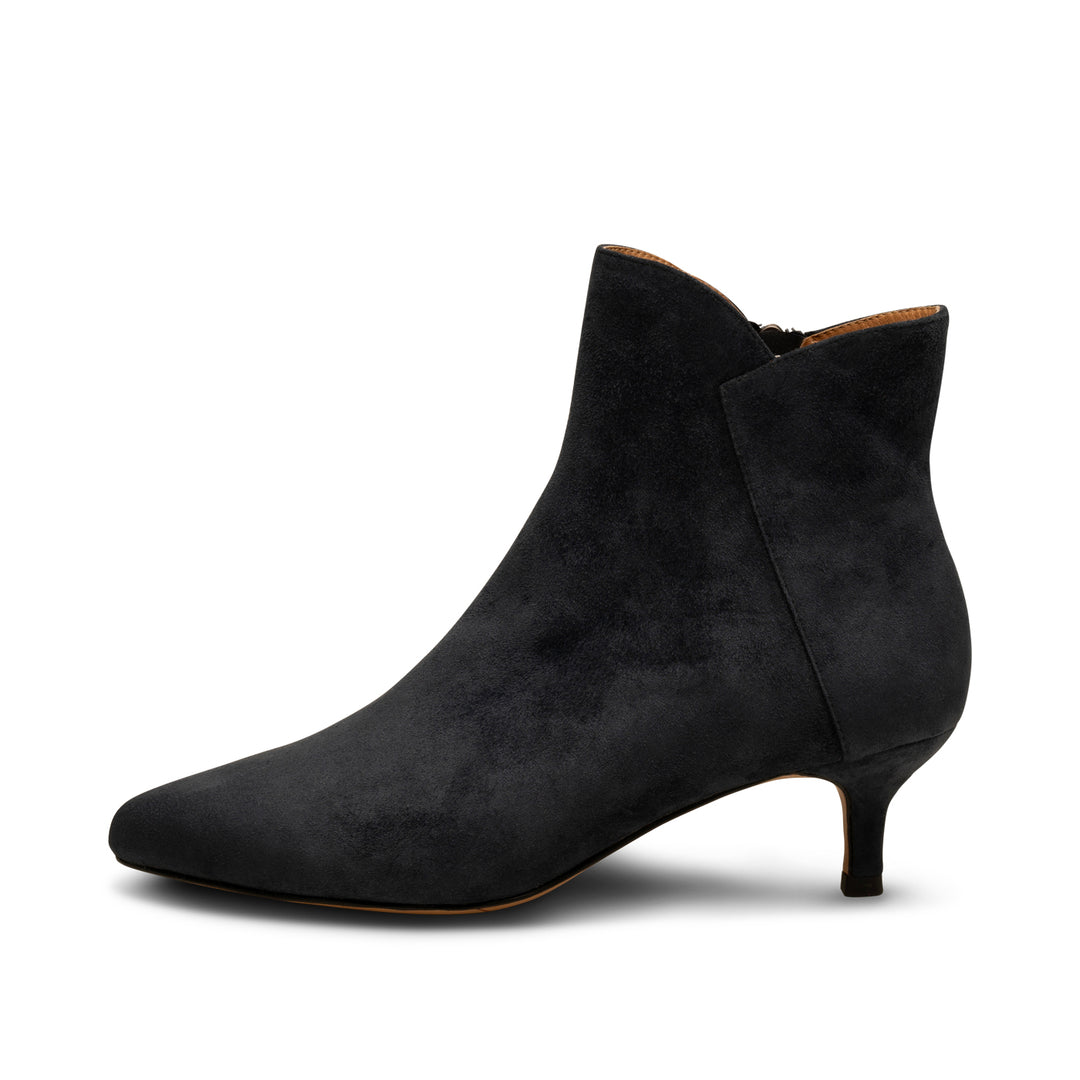 Navy heeled ankle boots uk cheap
