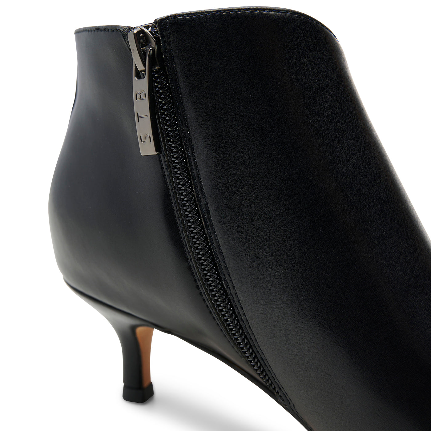 SHOE THE BEAR WOMENS Saga bootie leather Heels 110 BLACK
