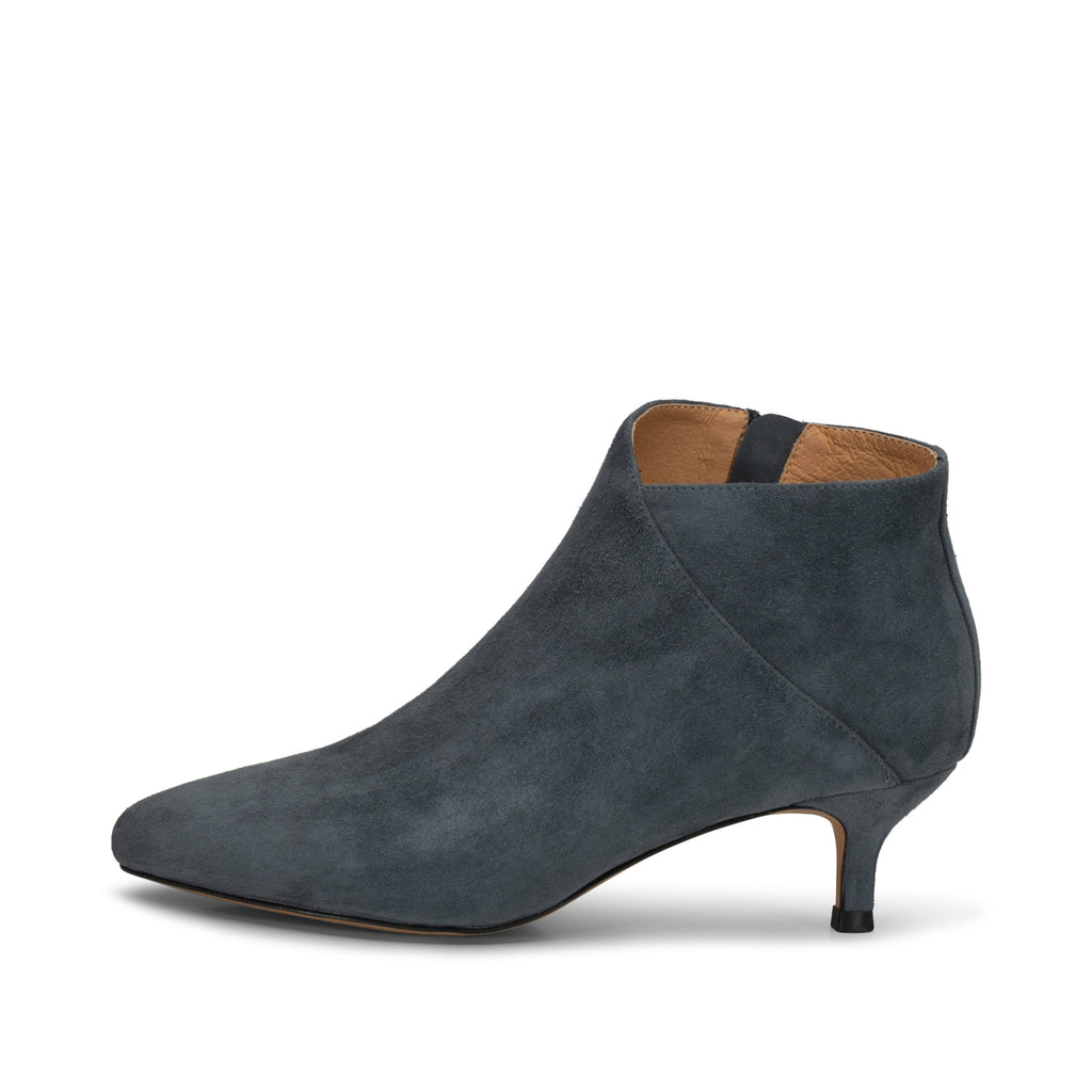 Suede ankle clearance booties heels