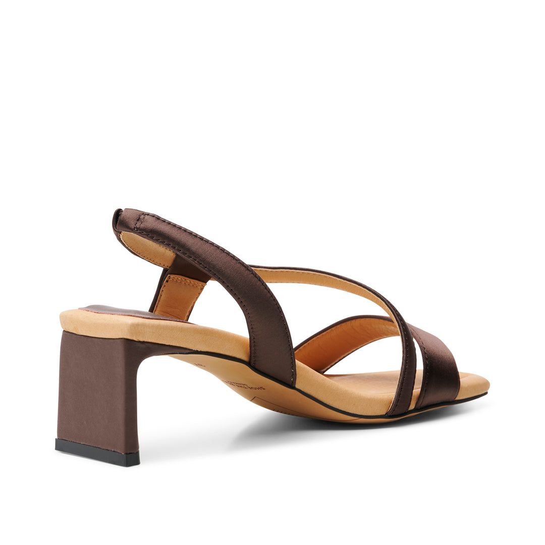 Brown heeled sandals uk cheap