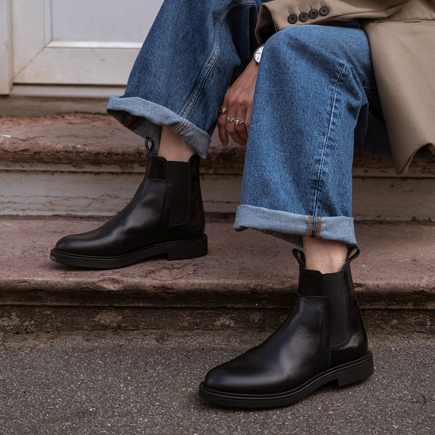 Thyra chelsea boot leather - BLACK – SHOE THE BEAR - UK