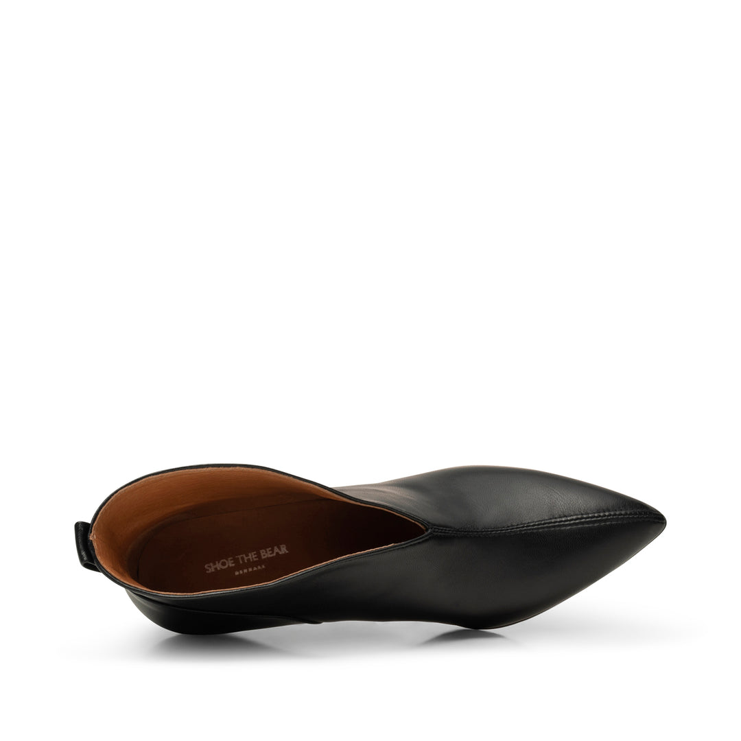 Valentine heel leather BLACK SHOE THE BEAR UK