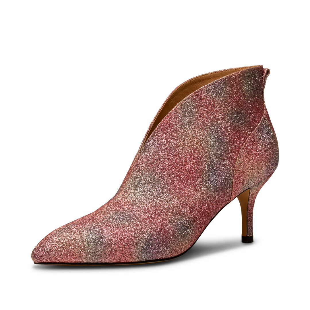 Valentine low bootie glitter MULTI LILAC GLITTER