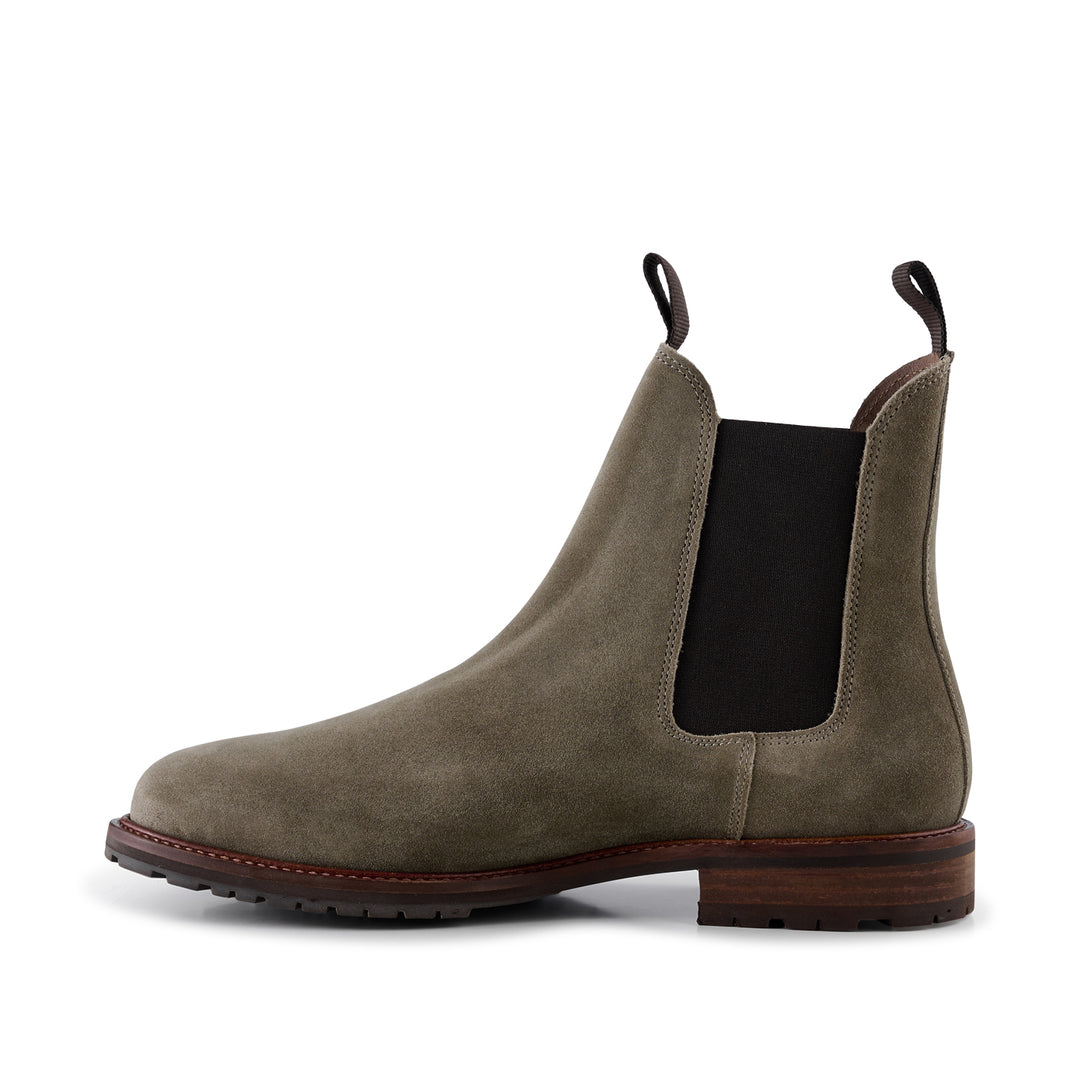 Khaki chelsea boots mens shop