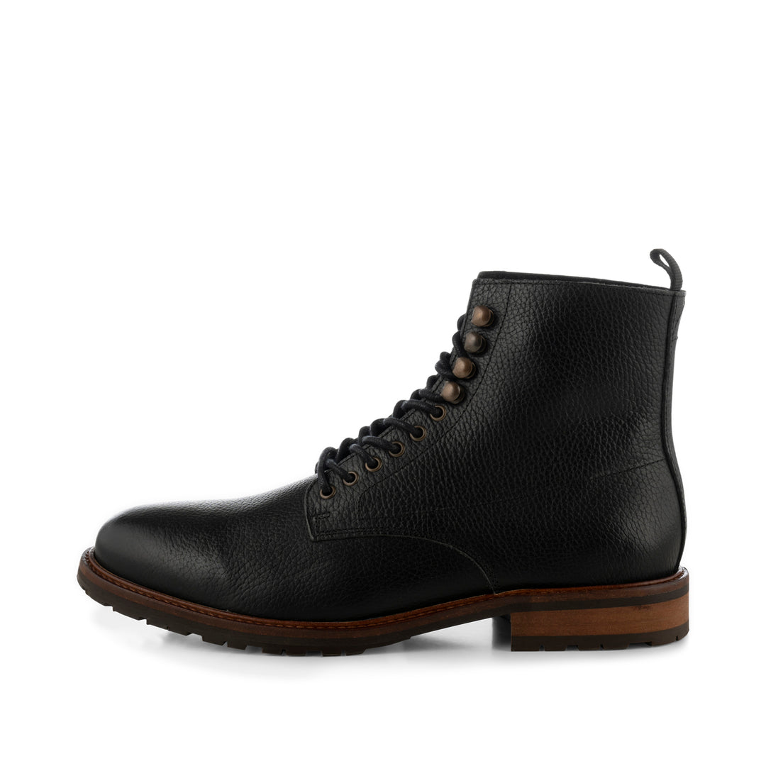 Mens black lace up boots uk best sale