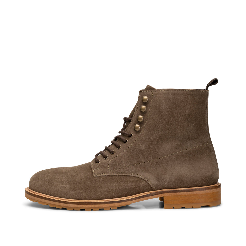 Suede tie deals up boots